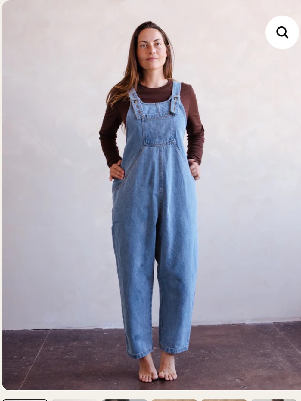 The simple folk The Oversized Denim Dungaree Women
